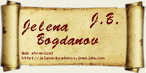 Jelena Bogdanov vizit kartica